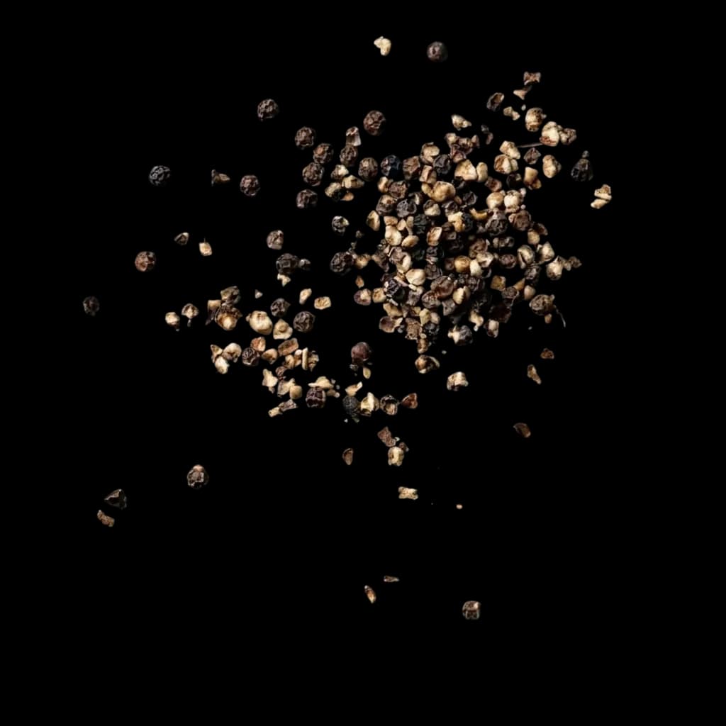 black pepper grains