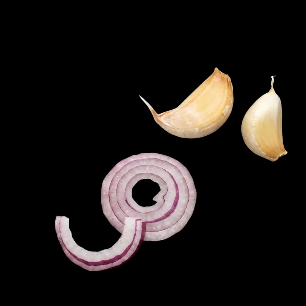 onion and garlic