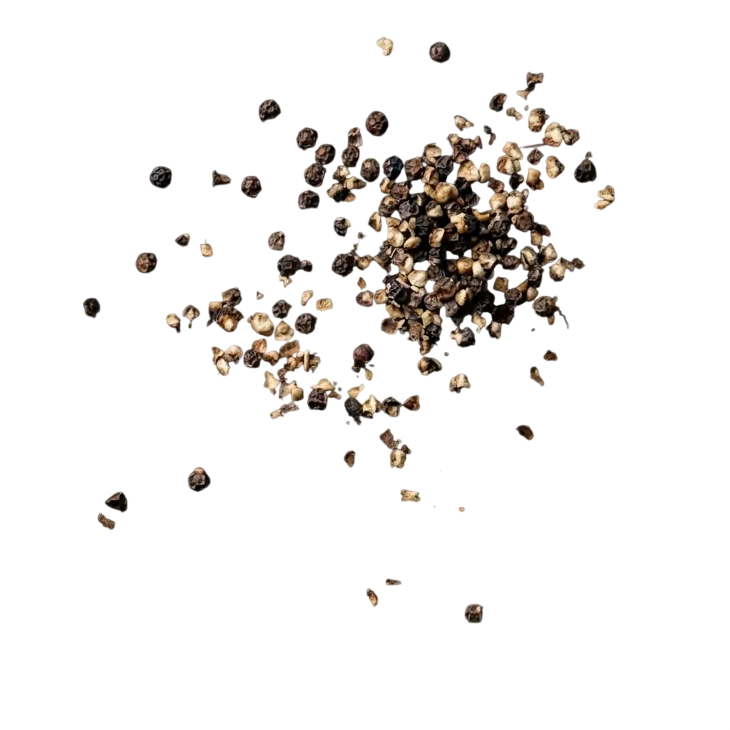 black pepper grains